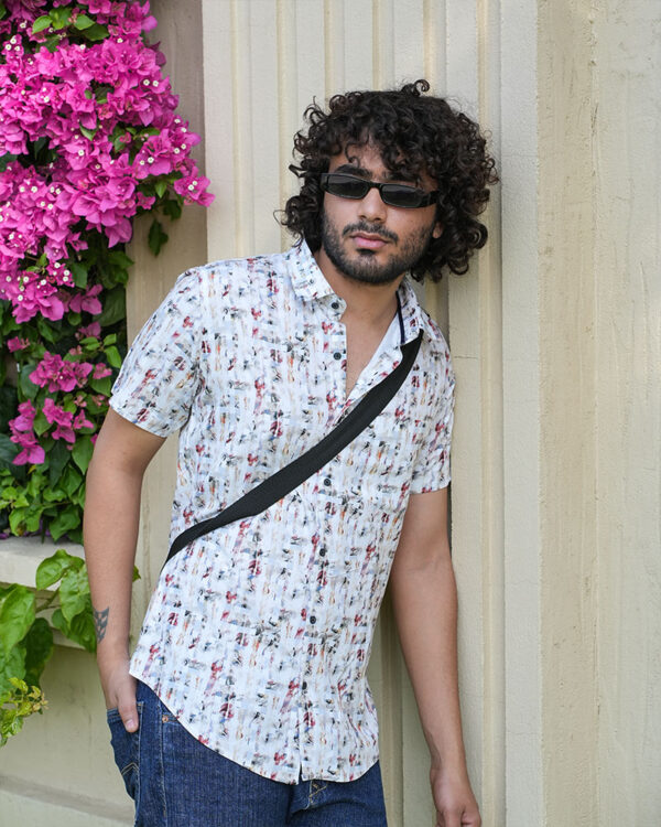 GEOMETRICAL PRINED SHIRT