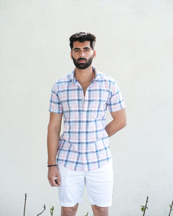 PASTEL PINK & BLUE CHECKS ELEGANCE